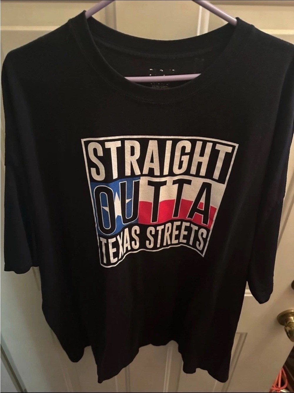Straight Outta Texas Racing Shirt 3xl  1320 Black Men Free Shipping